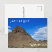 Umatilla Rock Dry Falls Washington Briefkaart (Voorkant / Achterkant)