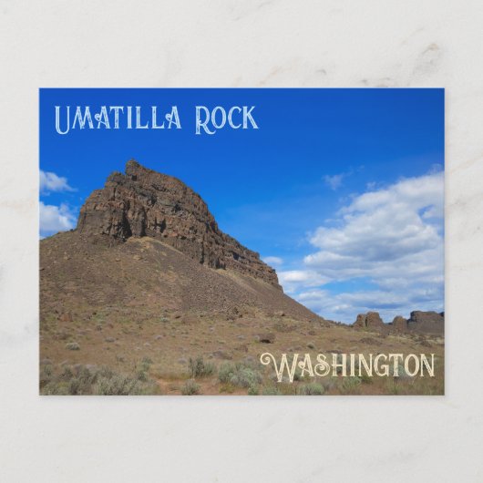 Umatilla Rock Dry Falls Washington Briefkaart (Voorkant)