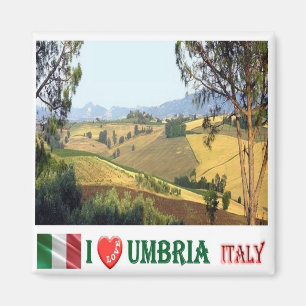 UMB005 UMBRIA, I Love, Countryside, Italy, Fridge Magneet