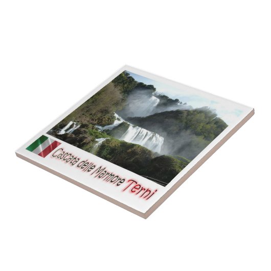 UMB009 TERNI, Marmore Herfsten, Umbrië, Italië, Tegeltje (Zijkant)