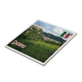 UMB010 SPOLETO, Panorama, Umbrië, Italië, Tegeltje (Zijkant)