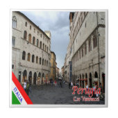 UMB016 PERUGIA, Corso Vannucci, Umbrië, Tegeltje (Voorkant)