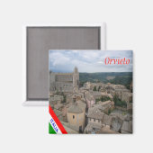 UMB018 ORVIETO, Umbrië, Italië, Fridge Magneet (Voorkant / Achterkant)
