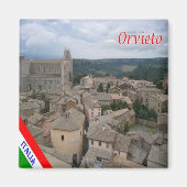 UMB018 ORVIETO, Umbrië, Italië, Fridge Magneet (Voorkant)