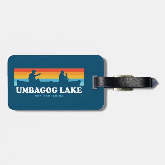 Umbagog Lake New Hampshire Cano Bagagelabel (Achterkant horizontaal)