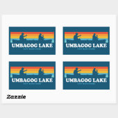 Umbagog Lake New Hampshire Cano Rechthoekige Sticker (Vel)