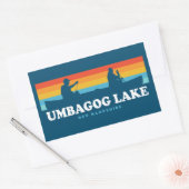 Umbagog Lake New Hampshire Cano Rechthoekige Sticker (Envelop)
