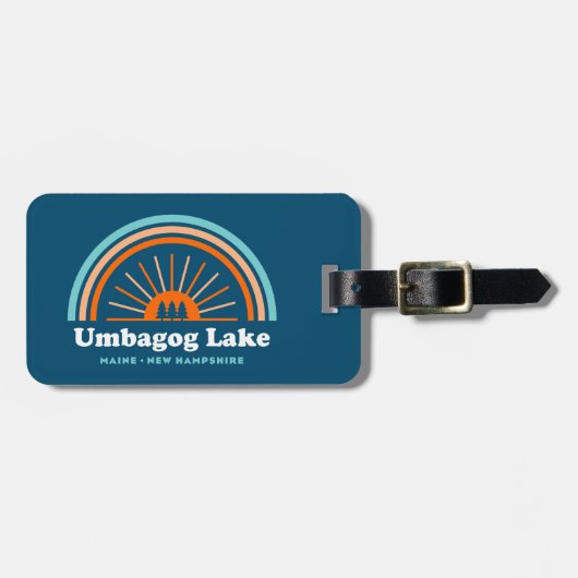 Umbagog Lake New Hampshire Maine Bagagelabel (Voorkant horizontaal)