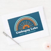 Umbagog Lake New Hampshire Maine Rechthoekige Sticker (Envelop)