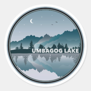 Umbagog Lake New Hampshire Reflectie Ronde Sticker