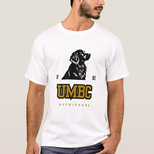 UMBC Retrievers - Bold College Baseball Spirit T-shirt (Voorkant)