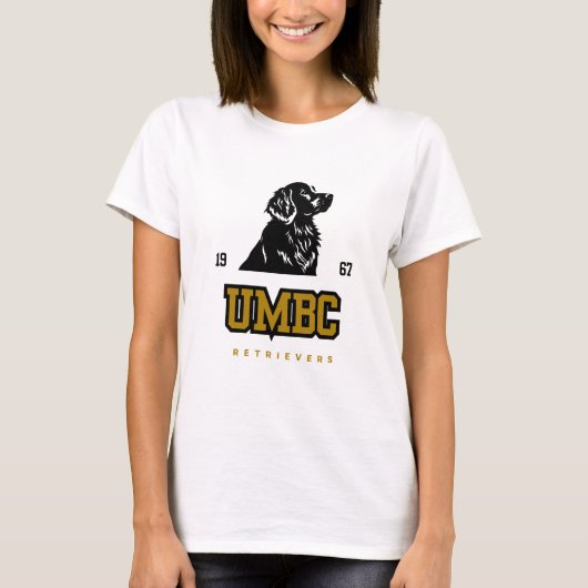 UMBC Retrievers - Bold College Baseball Spirit T-shirt (Voorkant)