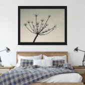 Umbellifer Flower in Winter Canvas Print (Insitu (Slaapkamer))
