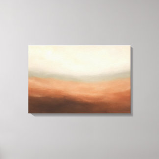 Umber Horizon Zachte Aardetinten Canvas Print