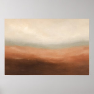 Umber Horizon Zachte Aardetinten Poster