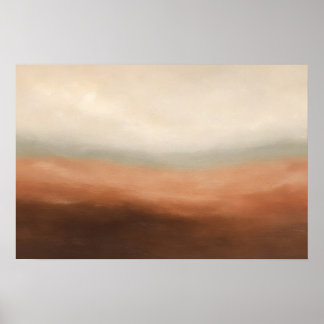 Umber Horizon Zachte Aardetinten Poster