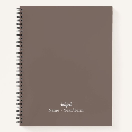 Umber Notitieboek (Voorkant)