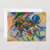 Umberto Boccioni, 1913, Dynamisme van een fietser, Briefkaart (Voorkant / Achterkant)