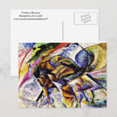 Umberto Boccioni - Dynamisme van een fietser Briefkaart (Voorkant / Achterkant)