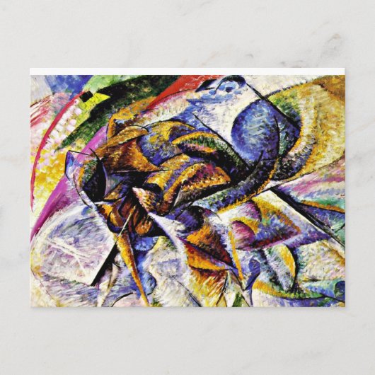 Umberto Boccioni - Dynamisme van een fietser Briefkaart (Voorkant)
