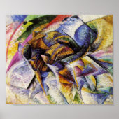 Umberto Boccioni - Dynamisme van een fietser Poster (Voorkant)