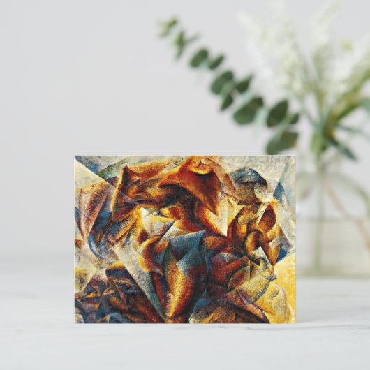 Umberto Boccioni - Dynamisme van een voetbalspeler Briefkaart (Staand voorkant)