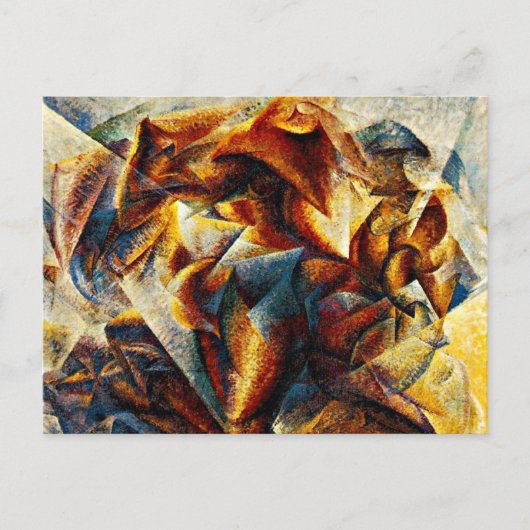 Umberto Boccioni - Dynamisme van een voetbalspeler Briefkaart (Voorkant)