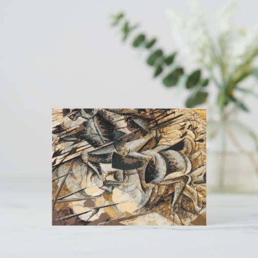 Umberto Boccioni - Lancers Briefkaart (Staand voorkant)