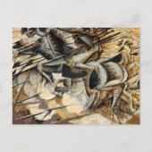 Umberto Boccioni - Lancers Briefkaart (Voorkant)