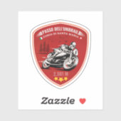 Umbrail passeert grensalpen Italië-Zwitserland Sticker (Vel)