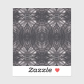 Umbral Zwarte Abstracte Aquarel Kunst Sticker (Vel)