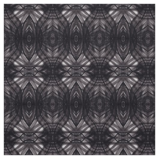 Umbral Zwarte Abstracte Aquarel Kunst Stof (Swatch)