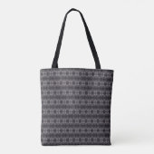 Umbral Zwarte Abstracte Aquarel Kunst Tote Bag (Achterkant)