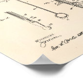 Umbrella 1912 Patent Art Old Peper Poster (Hoek)