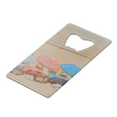 Umbrella 2 creditkaart flessenopener (Voorkant Gekanteld)