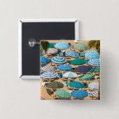 Umbrella 4 vierkante button 5,1 cm (Voorkant /achterkant)