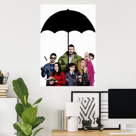 Umbrella Academy Poster (Thuiskantoor)