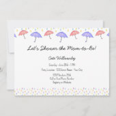 Umbrella Baby shower Invitation Kaart (Voorkant)