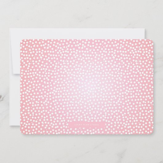 Umbrella Baby Sprinkle Invitation Kaart (Achterkant)