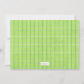 Umbrella Baby Sprinkle Shower Invitation Girl Kaart (Achterkant)