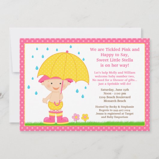 Umbrella Baby Sprinkle Showroze Kaart (Voorkant)
