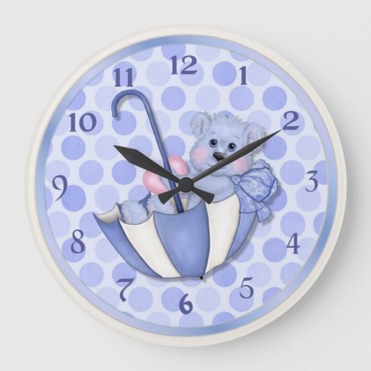 Umbrella Beer Blauw - Aanpassen Grote Klok (Voorkant)