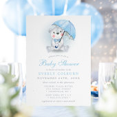 Umbrella Beer Boy Baby shower Kaart