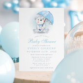 Umbrella Beer Boy Baby shower Kaart