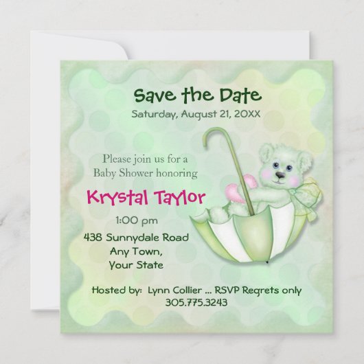 Umbrella Beer Mint - Uitnodiging (Voorkant)