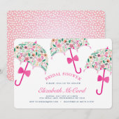 Umbrella Bridal Shower Kaart (Voorkant / Achterkant)