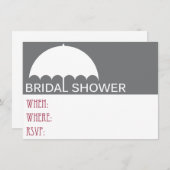 Umbrella Bridal Shower Kaart (Voorkant / Achterkant)