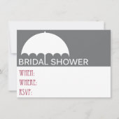 Umbrella Bridal Shower Kaart (Voorkant)