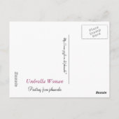 Umbrella Briefkaart (Achterkant)