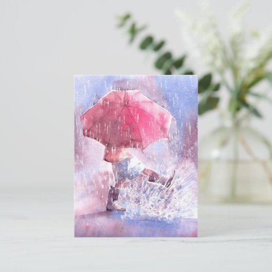 Umbrella Briefkaart (Staand voorkant)